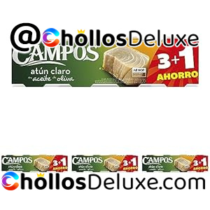 16 latas CAMPOS Atún Claro De Pesca Responsable Apr En Aceite De Oliva