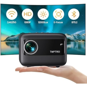 Mini Proyector Portátil 5G WiFi Bluetooth 12000 Lúmenes