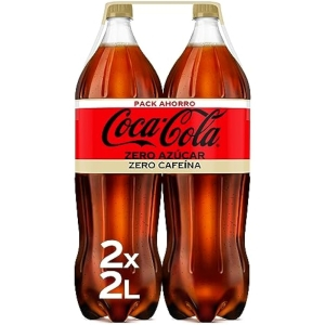 Pack de 2 Botellas 2L Coca-Cola Zero Azúcar Zero Cafeína