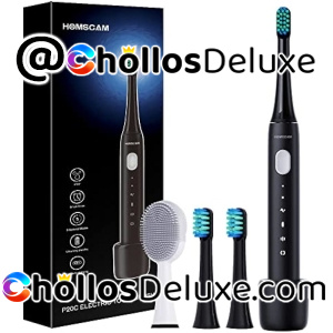 Cepillo de Dientes Electrico IPX7 +3 Cabezales +Cepillo Limpieza Facial