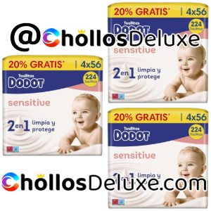 12x Dodot Sensitive Toallitas 56 Unidades