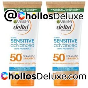 2x Garnier Delial Sensitive Advanced Leche Solar IP50+ 175ml