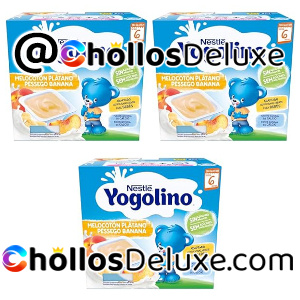 3x Yogolino Melocotón Plátano sin Azúcar Añadido
