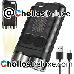 Linterna LED Recargable 900 Lúmenes IP65 con Llavero