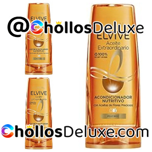 3x L'Oreal Paris Elvive Acondicionador Pelo Seco 300ml