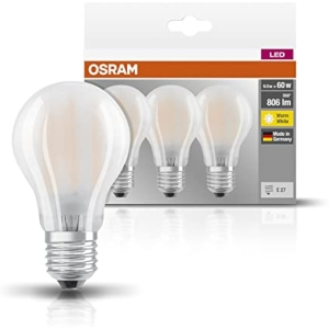 Paquete de 3 Bombillas LED E27 7W Osram
