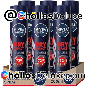 6x Nivea Men Dry Impact Desodorantes Hombre 200ml