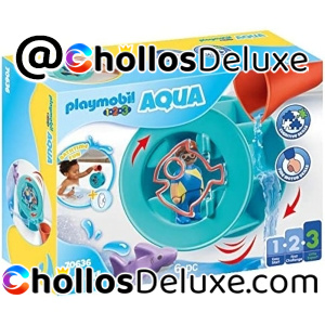 Playmobil 1,2,3 Aqua Rueda de Agua con Bebé Tiburón