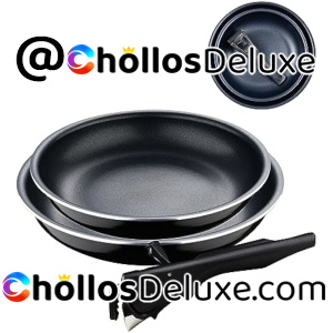 Bergner Click&Cook Black Edition Juego de Sartenes