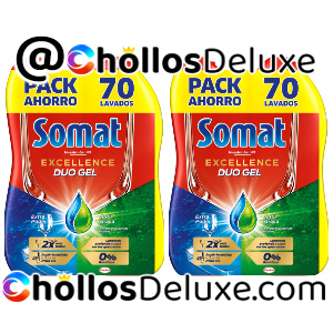 2x Somat Excellence Gel 70 Lavados