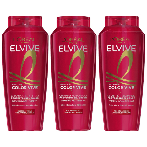 3x L'Oreal Paris Elvive Color Vive Champú Protector 370ml