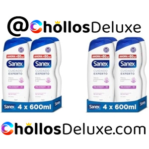 8x Sanex Cuidado Experto Pro Hydrate Gel de Ducha 600ml