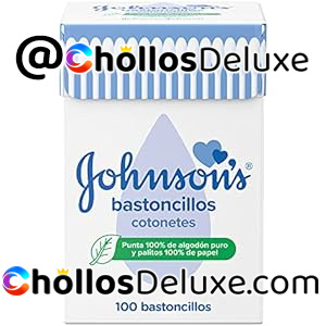 Johnson's Baby 100 bastoncillos para bebés, niños y adultos para los oídos con puntas 100% de algodón