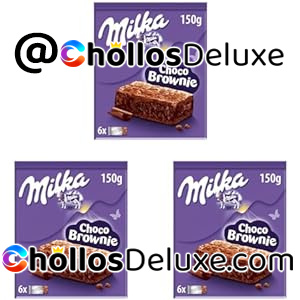 3 Paquetes Milka Choco Brownie Bizcocho Chocolate con Leche 150g