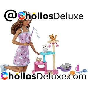 Barbie y sus Gatitos Muñeca con Accesorios