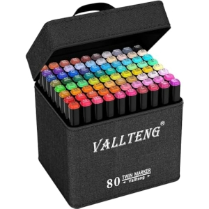 Estuche 80 Rotuladores Doble Punta