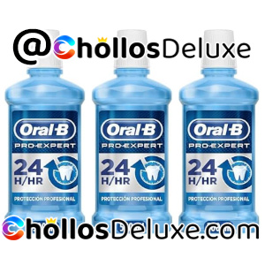 3x Oral-B Pro-Expert Colutorio Menta 500ml