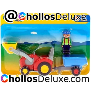 Playmobil 1,2,3 Tractor con Remolque