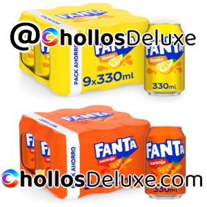 Pack de 9 Latas Fanta Limón/Naranja 330ml