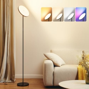 Lámpara de Pie LED RGB 36W 3000LM +Mando
