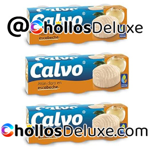 3x Calvo 3 latas de Atún Claro en Escabeche