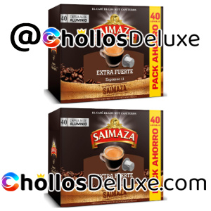 80x Cápsulas Café Extrafuerte Saimaza Nespresso