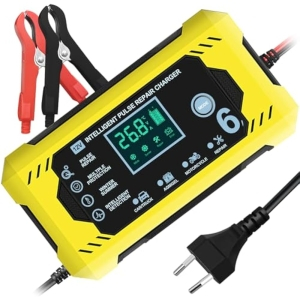 Cargador de Bateria 6A/12V Pantalla LCD