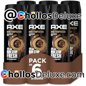 6x Axe Dark Temptation Desodorante 150ml