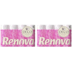24 Rollos Papel Higiénico 4 Capas Perfumado Renova