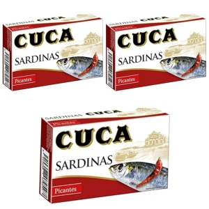 3x Cuca Sardinas Picantes, 120g
