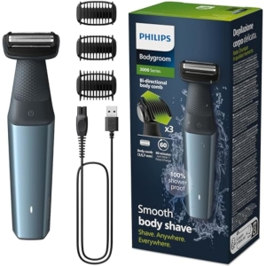 Philips Afeitadora Corporal Masculina +3 Peines Guía
