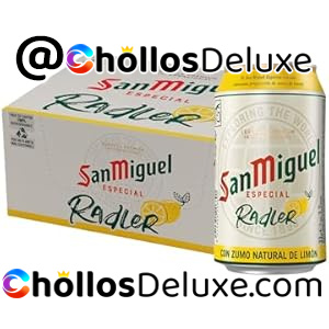 San Miguel Radler Cerveza Con Zumo Natural de Limón Pack 24 Latas x 330ml 3.2% Volumen Alcohol