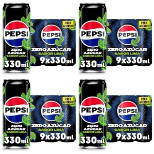 36 Latas Pepsi Zero Lima 330ml