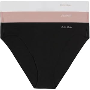 Calvin Klein Pack de 3 Braguitas Tipo Bikini para Mujer Sin Costuras