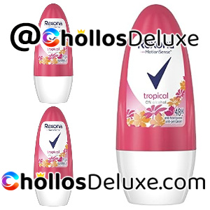 Rexona Desodorante Roll On Antitranspirante para mujer Tropical, 50 ml