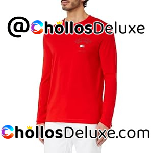 Tommy Hilfiger Camisetas de Manga Larga para Hombre