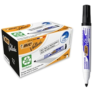 12x BIC Velleda Rotuladores Pizarra Blanca