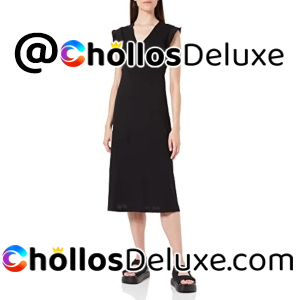 Only Onlmay Vestido Midi Cruzado Mujer