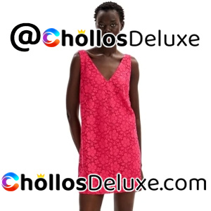 Desigual Chaleco de Encaje Vestido Mujer