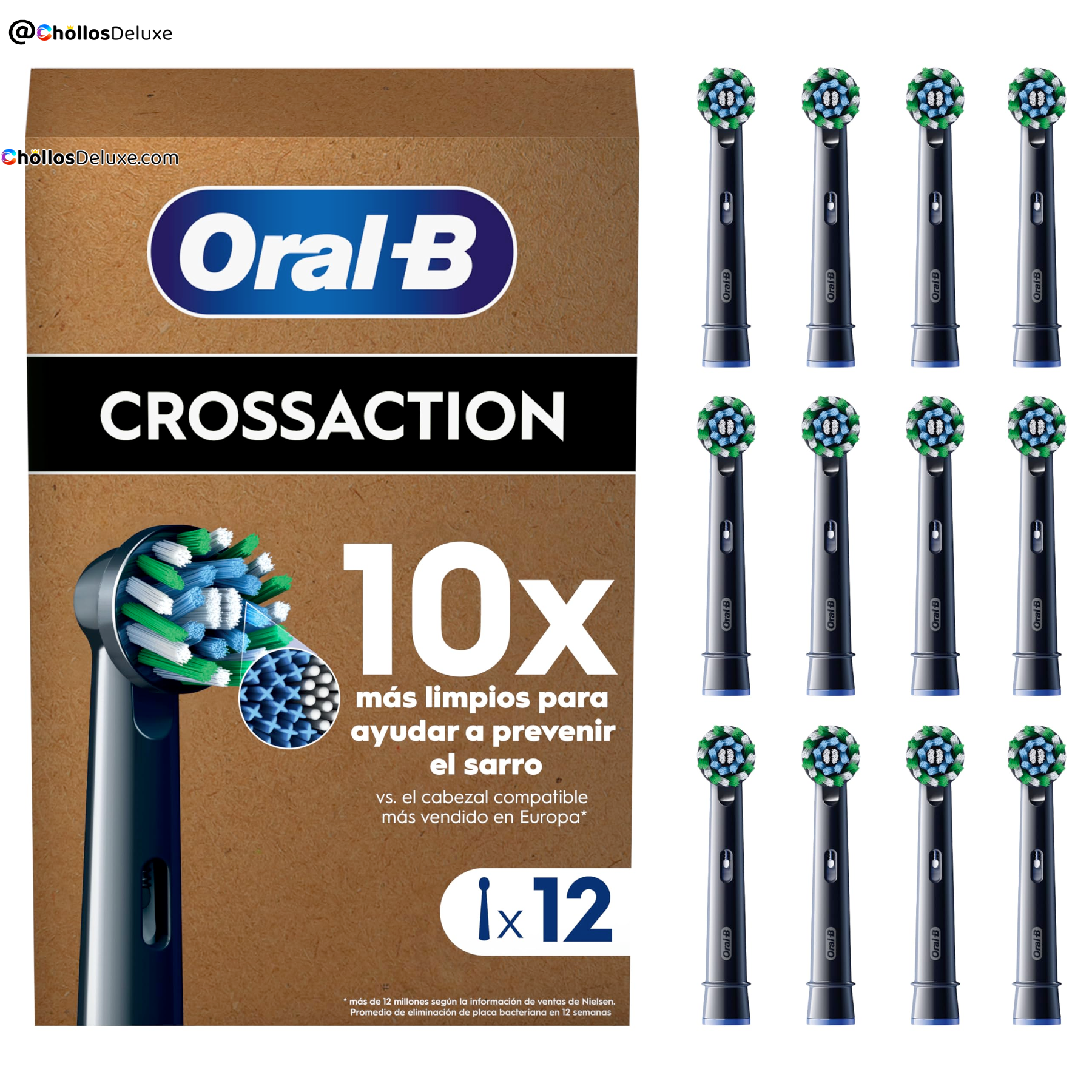 Oral-B Pro CrossAction Cabezales Pack de 12