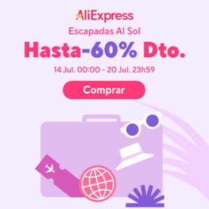 Cupones Escapadas al Sol en Aliexpress