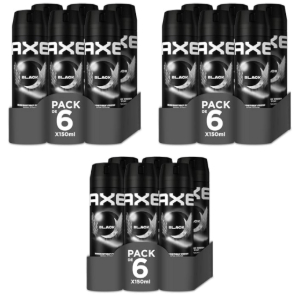 18x Axe Black Desodorantes 150ml