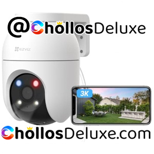 Cámara Vigilancia WiFi Exterior 360° 3K Visión Nocturna