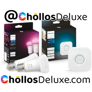 Philips Hue 2 Bombillas LED Inteligentes +Puente