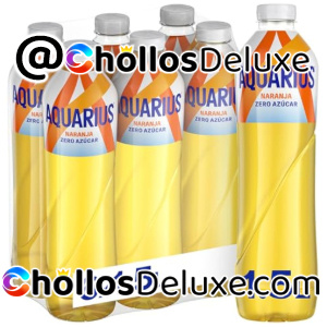 6x Aquarius Zero Azúcar Naranja 1.5L