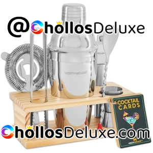 Juego Coctelera 8 Piezas con Soporte