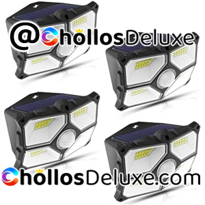 Pack 4 Focos Solares con Sensor de Movimiento
