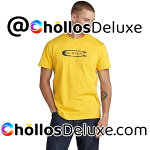 G-Star Distressed Old School Logo Camiseta Hombre