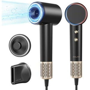 Secador Pelo Iónico Secado Rápido +Masajeador Ojos