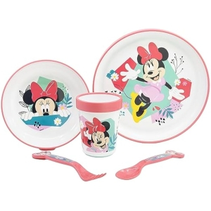 Vajilla Infantil Reutilizable Minnie Mouse